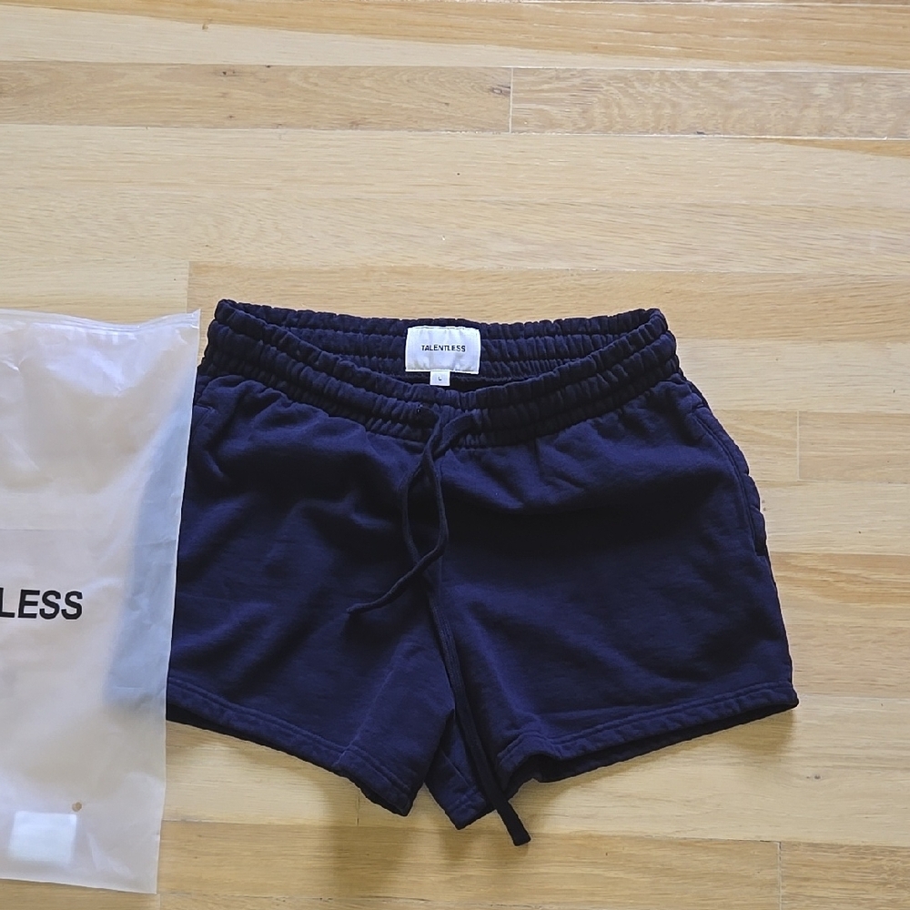 TALENTLESS Navy Heavyweight Shorts